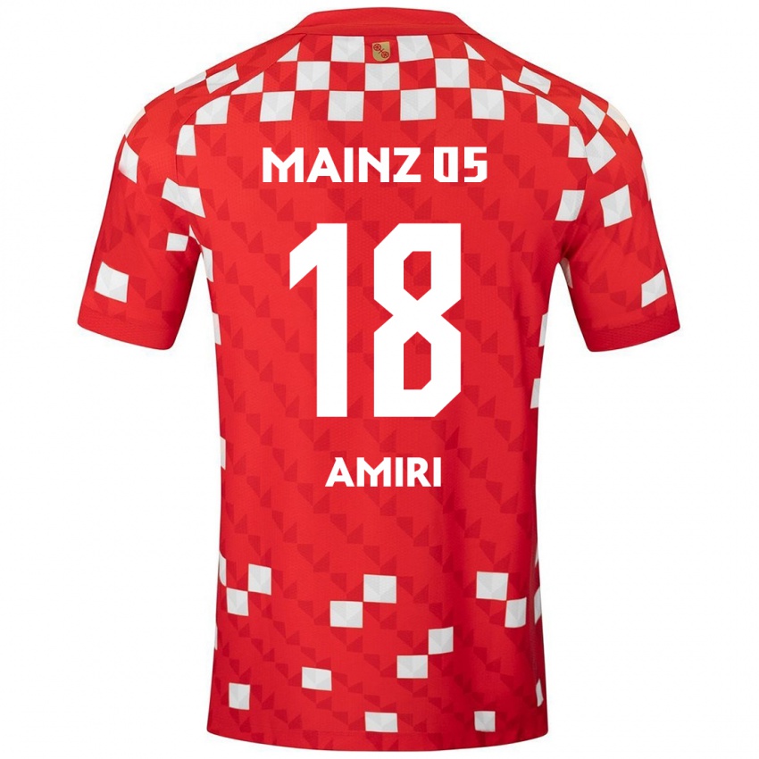 Kinderen Nadiem Amiri #18 Wit Rood Thuisshirt Thuistenue 2024/25 T-Shirt