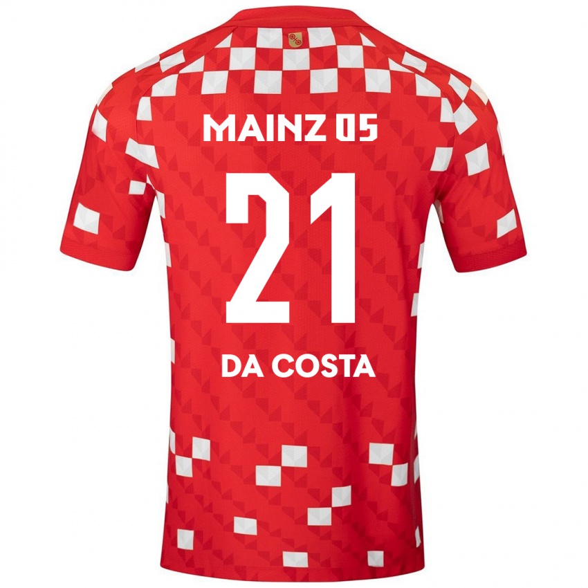 Kinderen Danny Da Costa #21 Wit Rood Thuisshirt Thuistenue 2024/25 T-Shirt