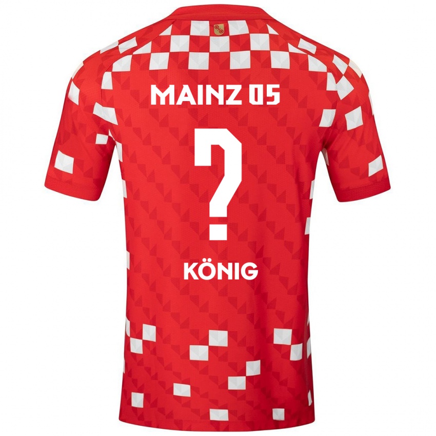 Kinderen Raúl König #0 Wit Rood Thuisshirt Thuistenue 2024/25 T-Shirt