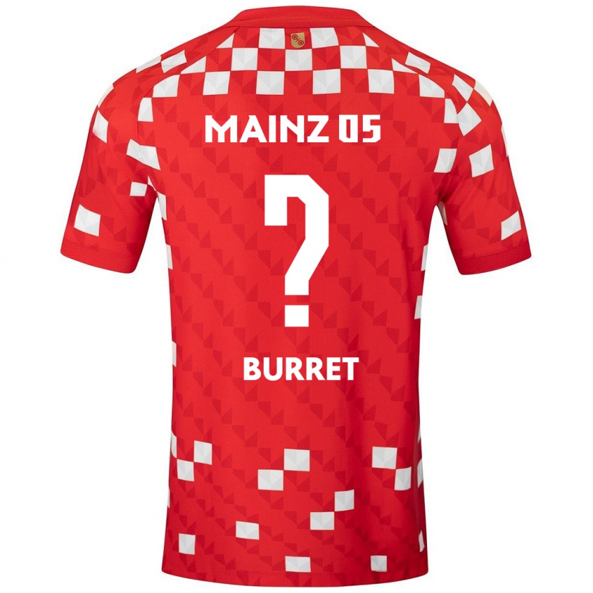 Kinderen Kiran Burret #0 Wit Rood Thuisshirt Thuistenue 2024/25 T-Shirt