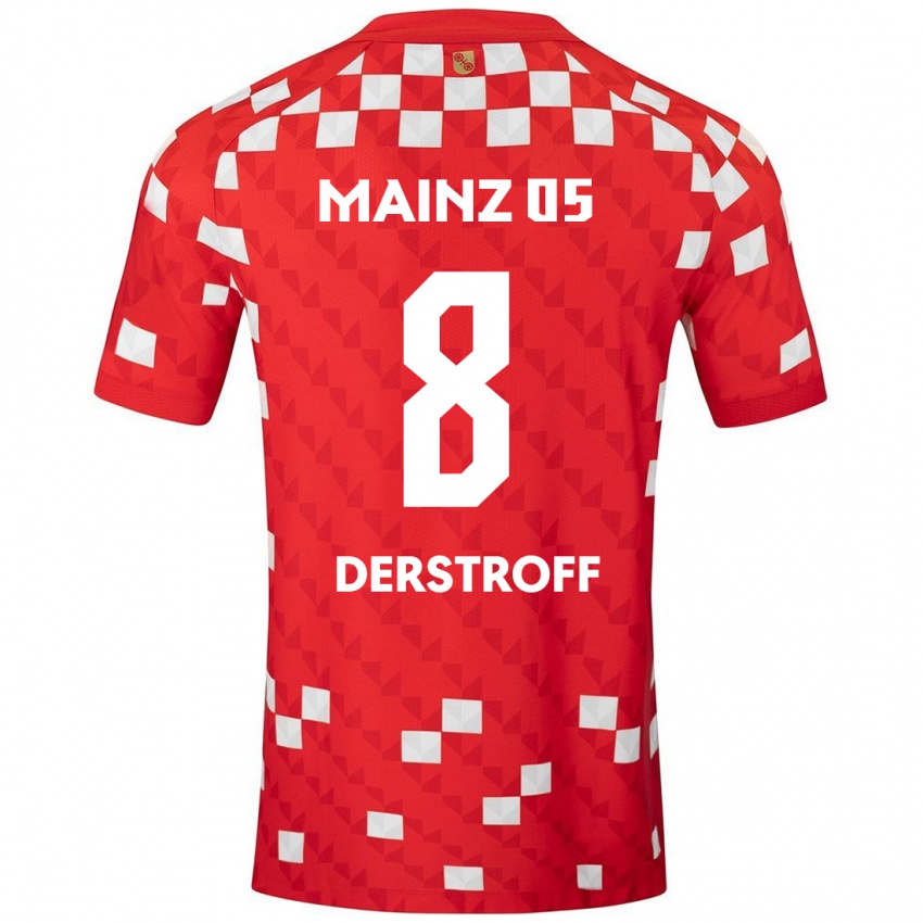 Kinderen Julian-Maurice Derstroff #8 Wit Rood Thuisshirt Thuistenue 2024/25 T-Shirt