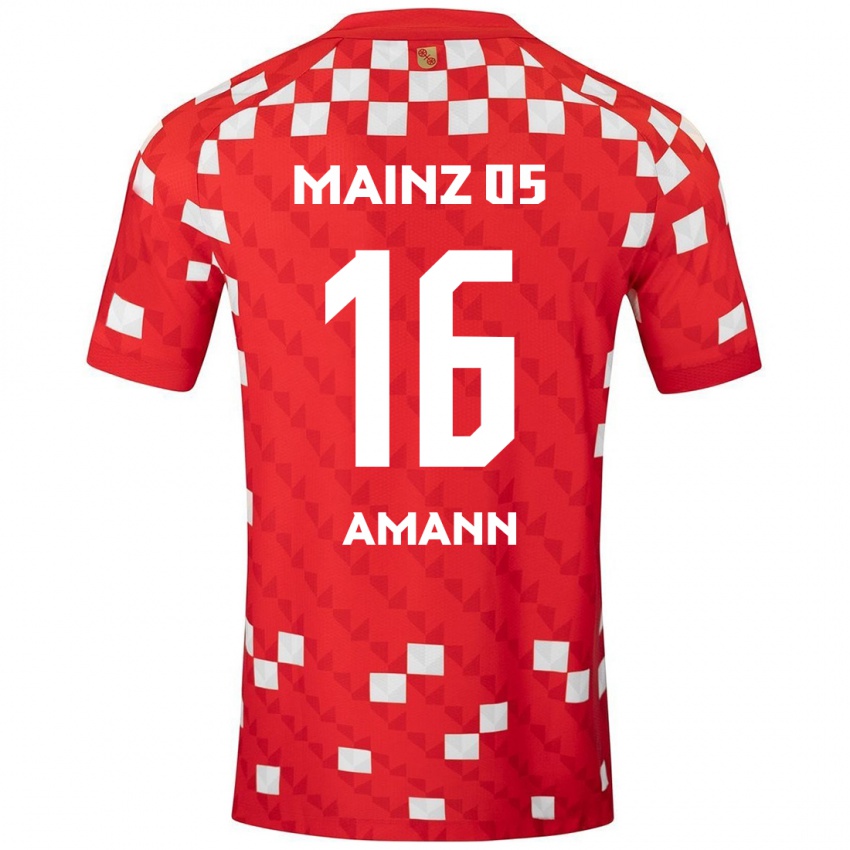 Kinderen Jason Amann #16 Wit Rood Thuisshirt Thuistenue 2024/25 T-Shirt