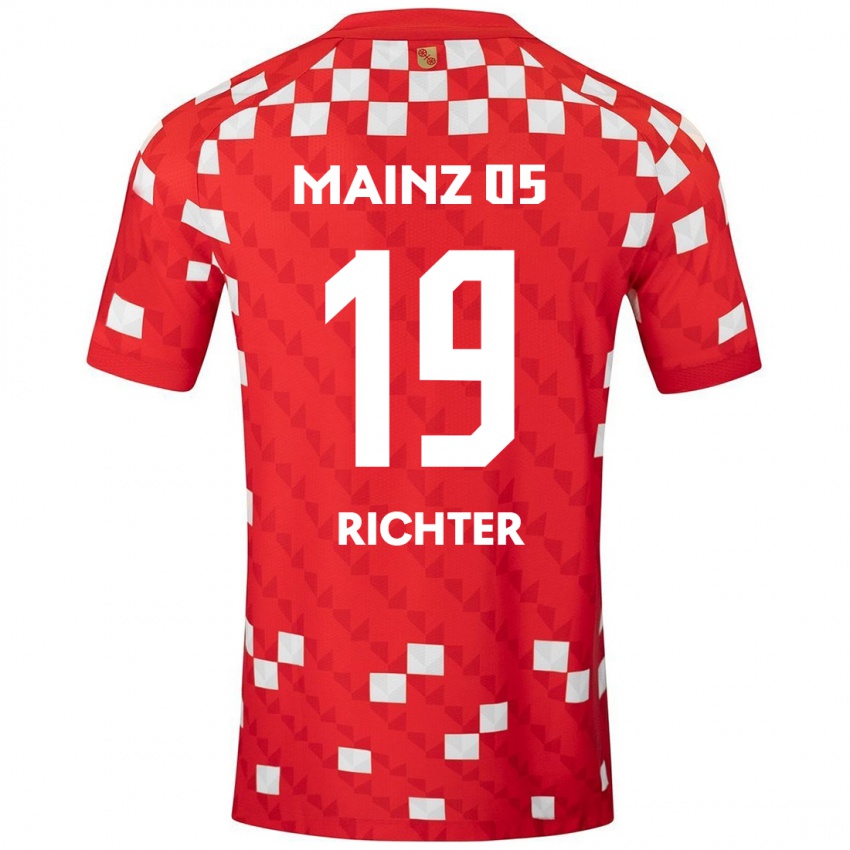 Kinderen Marc Richter #19 Wit Rood Thuisshirt Thuistenue 2024/25 T-Shirt