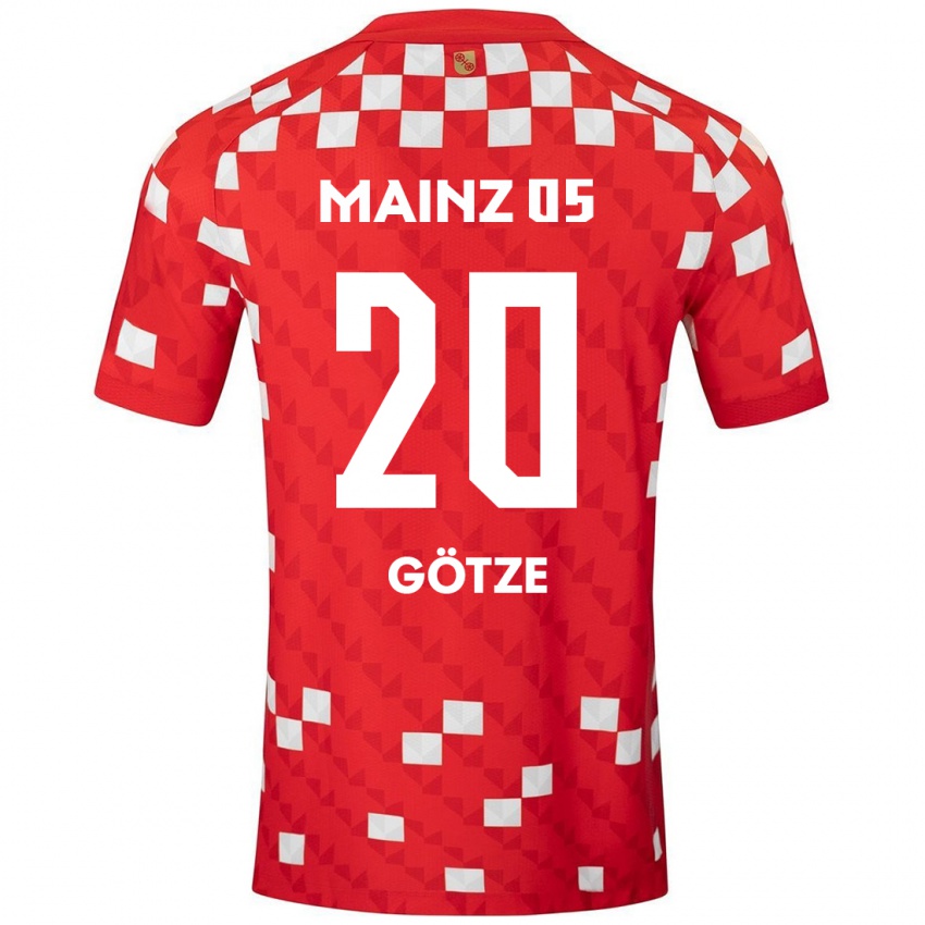 Kinderen Justus Götze #20 Wit Rood Thuisshirt Thuistenue 2024/25 T-Shirt