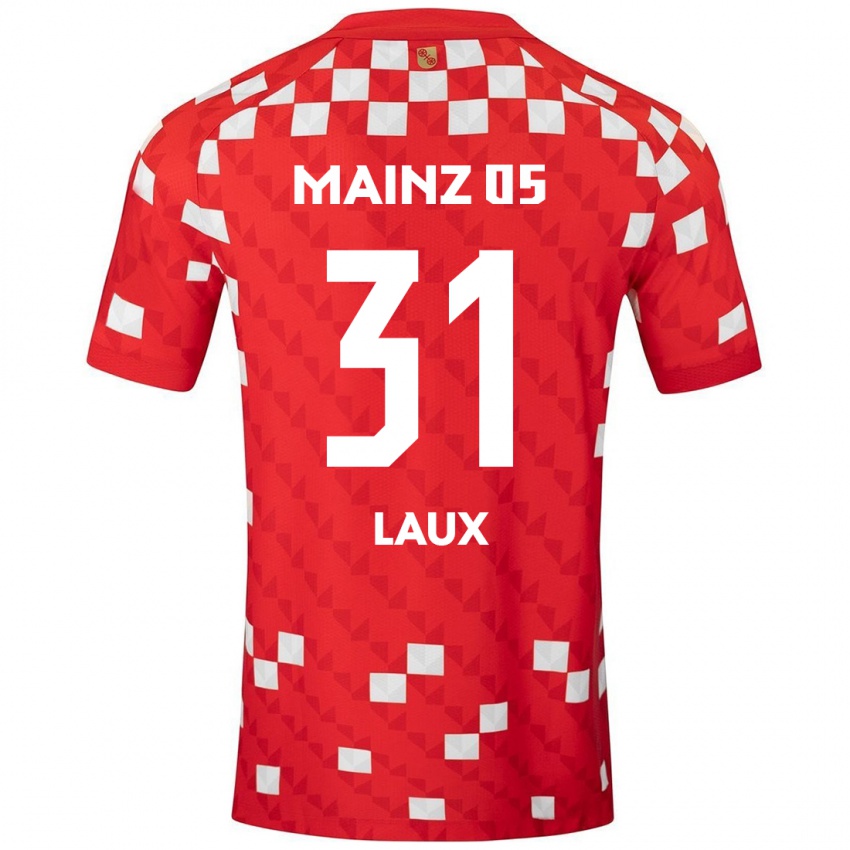 Kinderen Lucas Laux #31 Wit Rood Thuisshirt Thuistenue 2024/25 T-Shirt