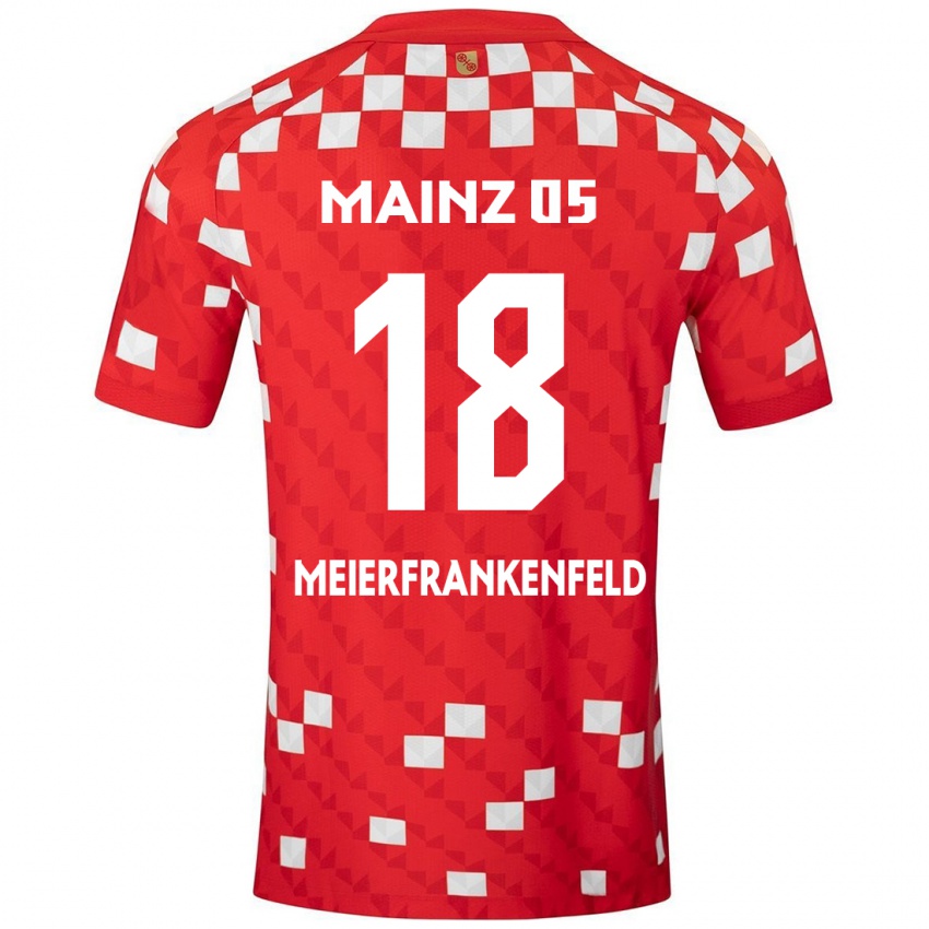 Kinderen Jana Meierfrankenfeld #18 Wit Rood Thuisshirt Thuistenue 2024/25 T-Shirt