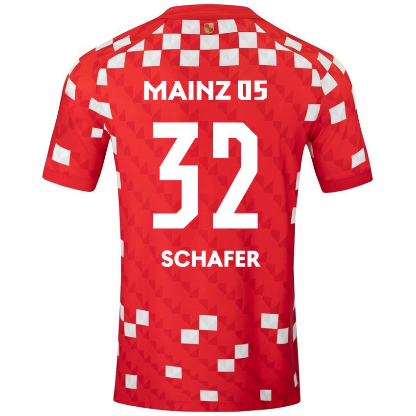 Kinderen Ann-Christin Schäfer #32 Wit Rood Thuisshirt Thuistenue 2024/25 T-Shirt