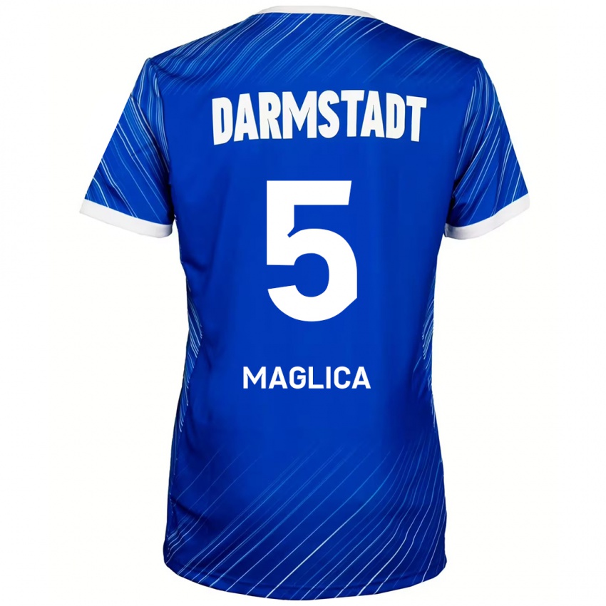 Kinderen Matej Maglica #5 Blauw Wit Thuisshirt Thuistenue 2024/25 T-Shirt