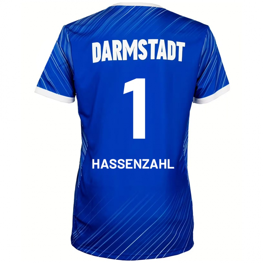 Kinderen Leon Hassenzahl #1 Blauw Wit Thuisshirt Thuistenue 2024/25 T-Shirt