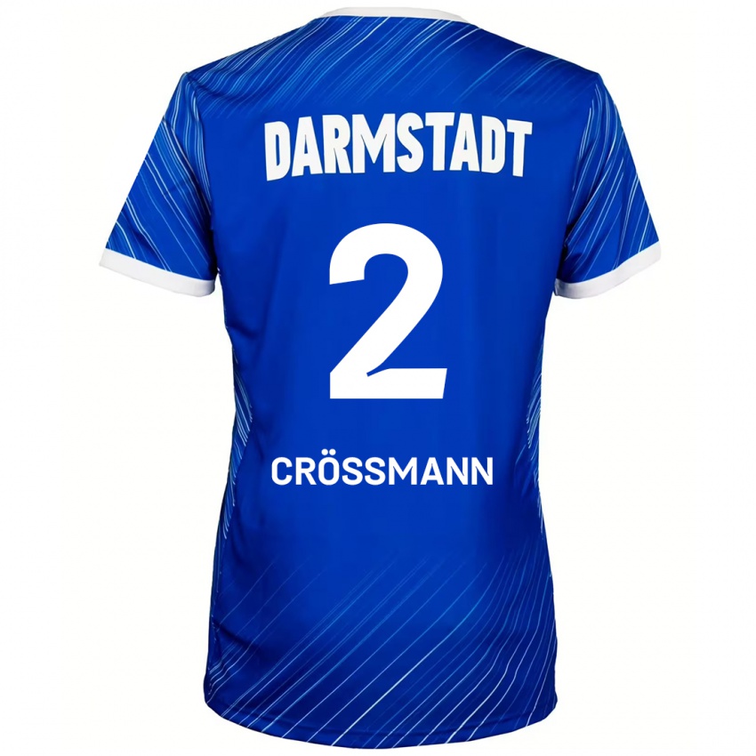 Kinderen Elias Crößmann #2 Blauw Wit Thuisshirt Thuistenue 2024/25 T-Shirt