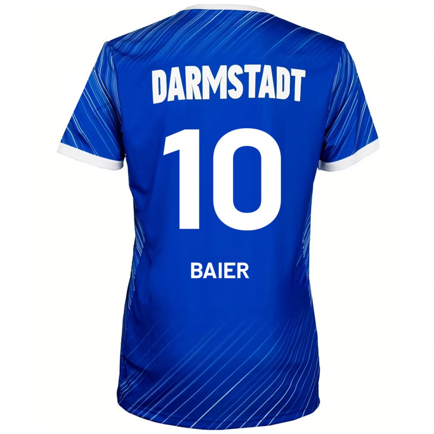 Kinderen Nico Baier #10 Blauw Wit Thuisshirt Thuistenue 2024/25 T-Shirt