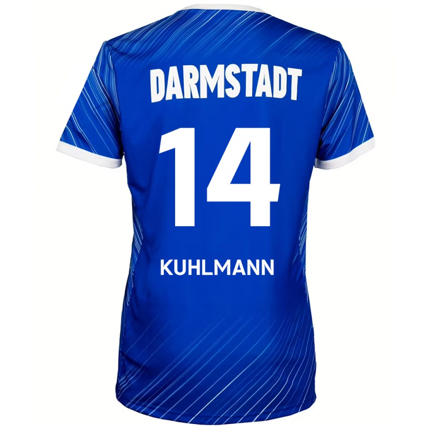 Kinderen Marcel Kuhlmann #14 Blauw Wit Thuisshirt Thuistenue 2024/25 T-Shirt