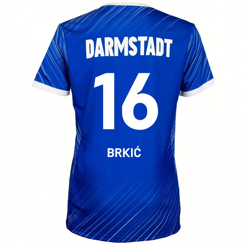 Kinderen Amar Brkić #16 Blauw Wit Thuisshirt Thuistenue 2024/25 T-Shirt