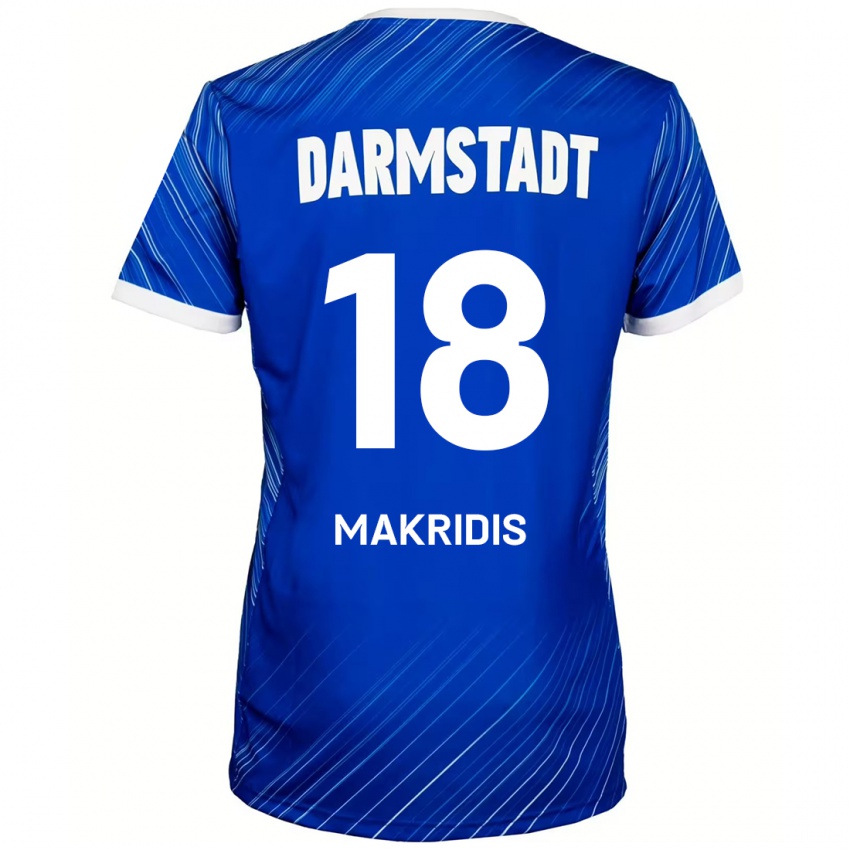 Kinderen Georgios Makridis #18 Blauw Wit Thuisshirt Thuistenue 2024/25 T-Shirt