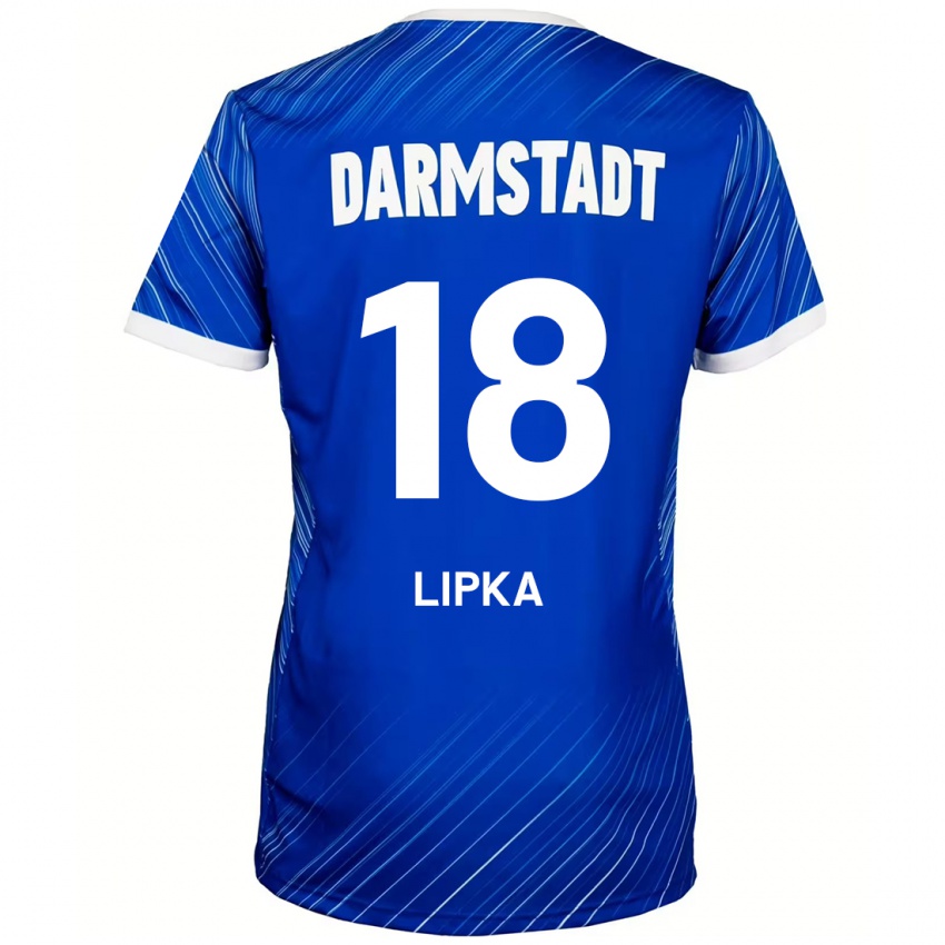 Kinderen David Lipka #18 Blauw Wit Thuisshirt Thuistenue 2024/25 T-Shirt