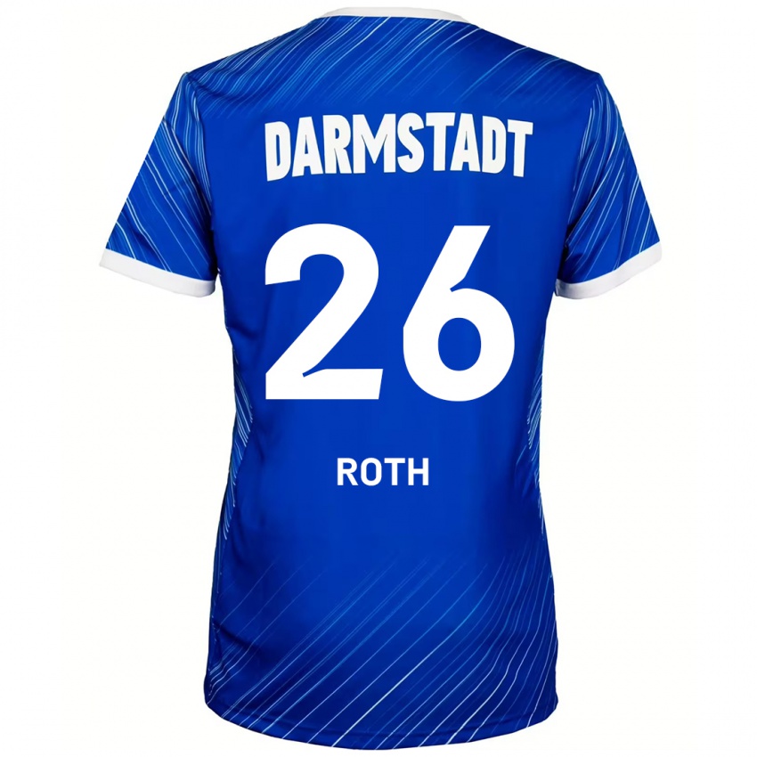 Kinderen Maximilian Roth #26 Blauw Wit Thuisshirt Thuistenue 2024/25 T-Shirt