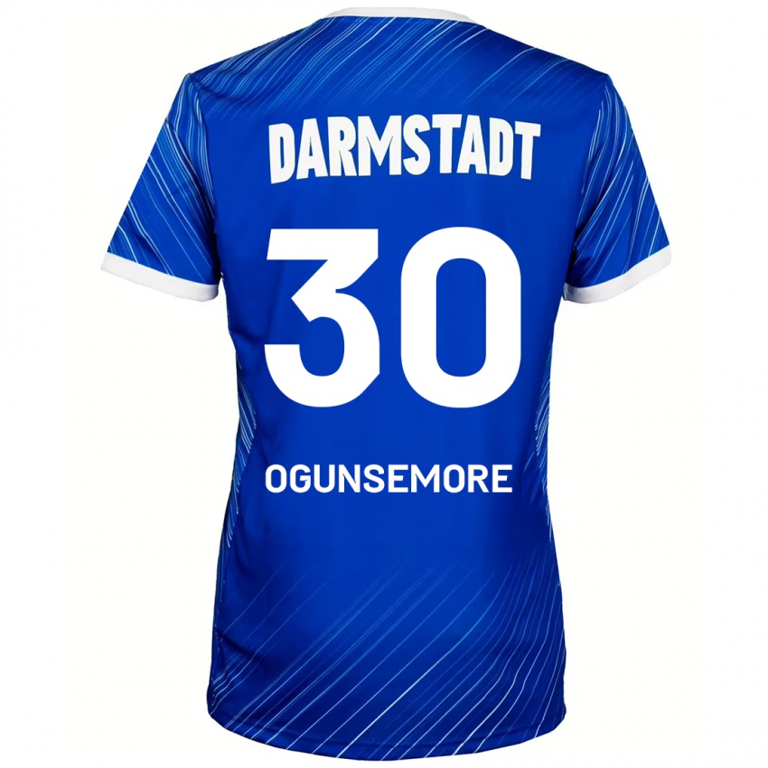 Kinderen Malakai Ogunsemore #30 Blauw Wit Thuisshirt Thuistenue 2024/25 T-Shirt