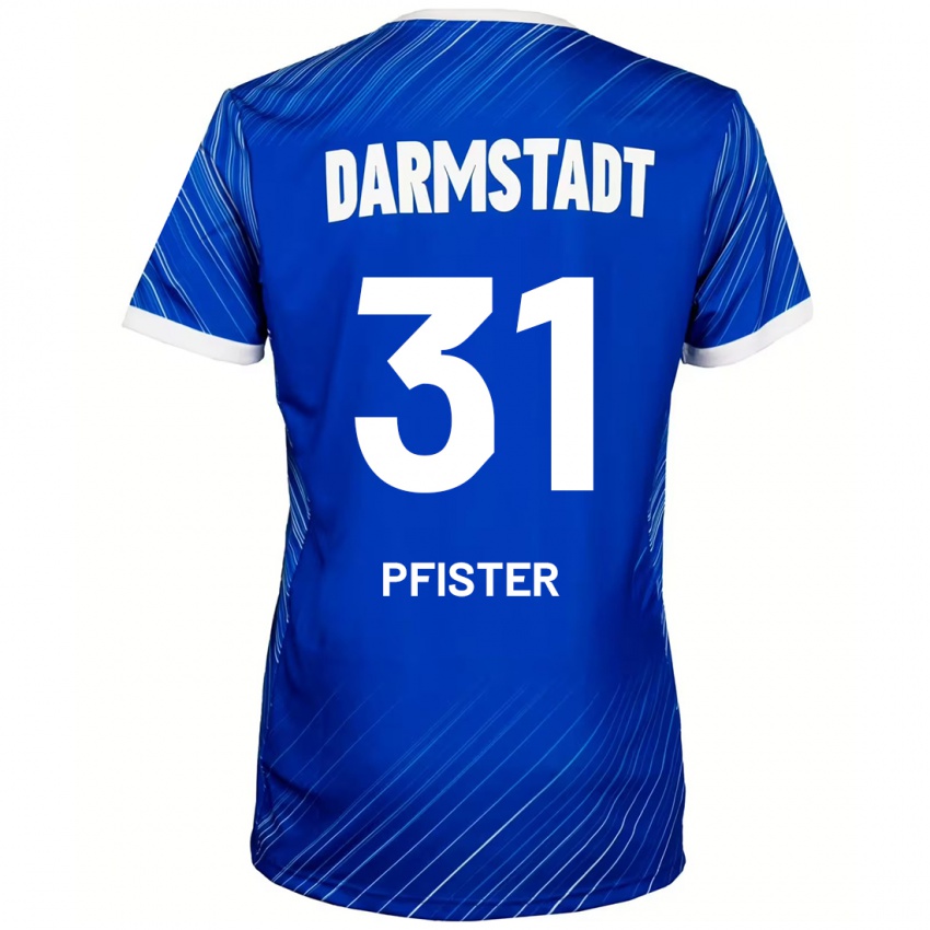 Kinderen Max Pfister #31 Blauw Wit Thuisshirt Thuistenue 2024/25 T-Shirt