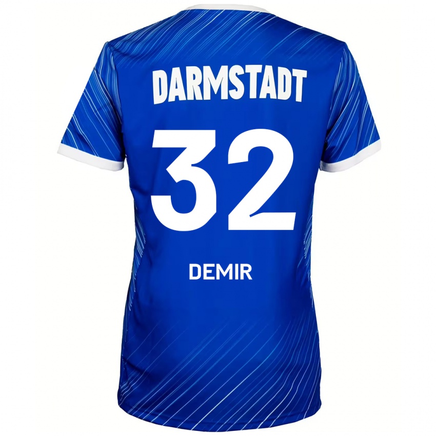 Kinderen Lean Demir #32 Blauw Wit Thuisshirt Thuistenue 2024/25 T-Shirt