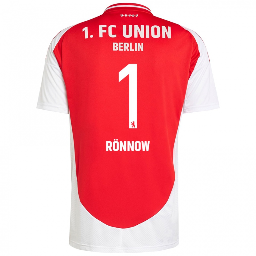 Kinderen Frederik Rönnow #1 Rood Wit Thuisshirt Thuistenue 2024/25 T-Shirt