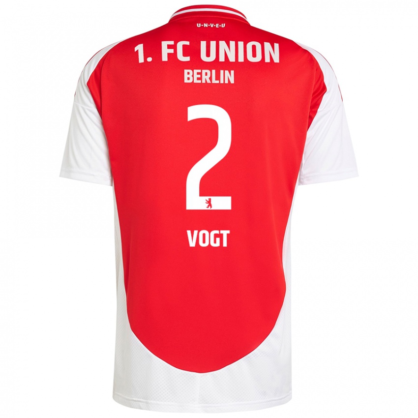 Kinderen Kevin Vogt #2 Rood Wit Thuisshirt Thuistenue 2024/25 T-Shirt