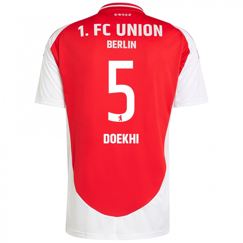 Kinderen Danilho Doekhi #5 Rood Wit Thuisshirt Thuistenue 2024/25 T-Shirt