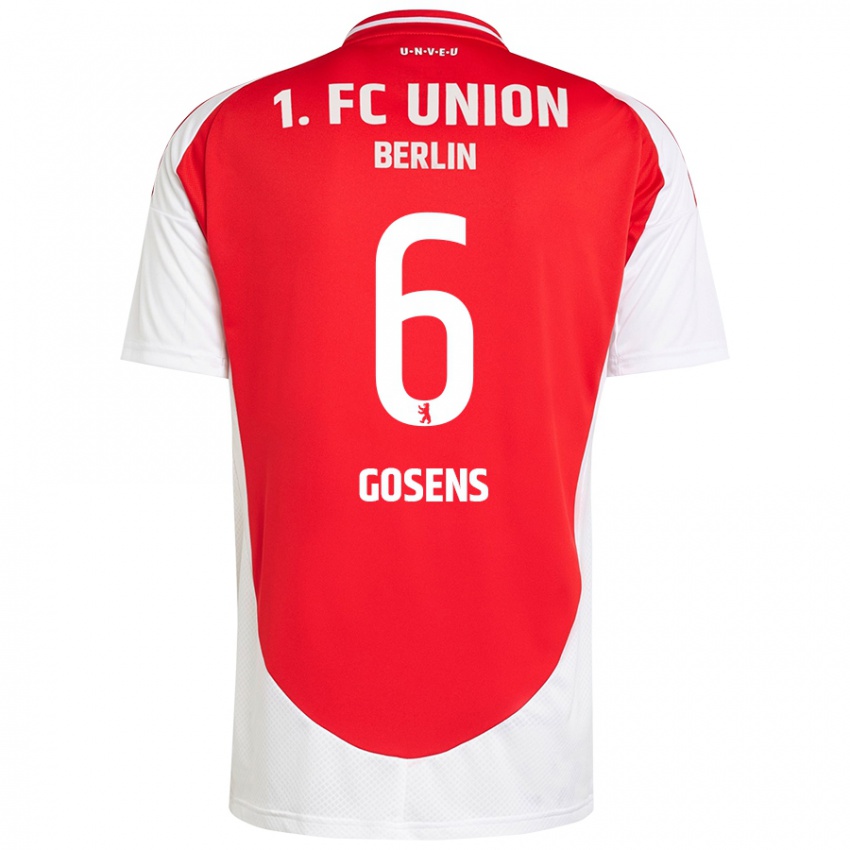 Kinderen Robin Gosens #6 Rood Wit Thuisshirt Thuistenue 2024/25 T-Shirt