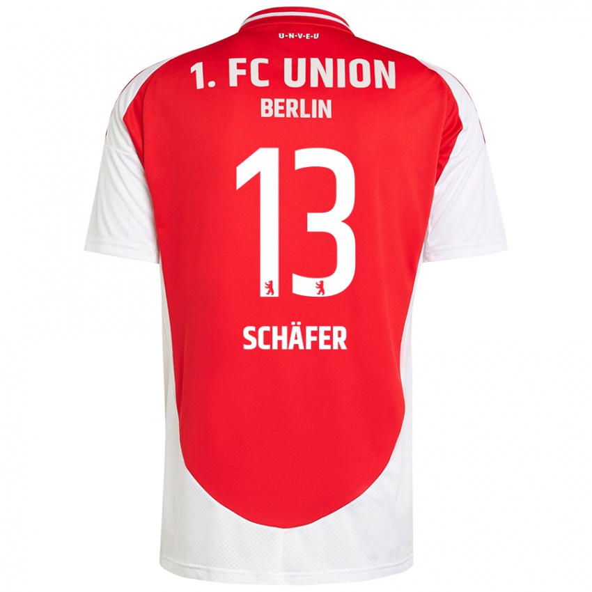 Kinderen András Schäfer #13 Rood Wit Thuisshirt Thuistenue 2024/25 T-Shirt