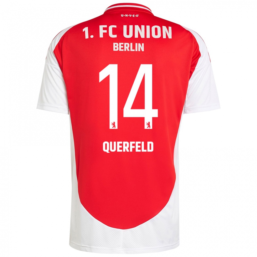 Kinderen Leopold Querfeld #14 Rood Wit Thuisshirt Thuistenue 2024/25 T-Shirt