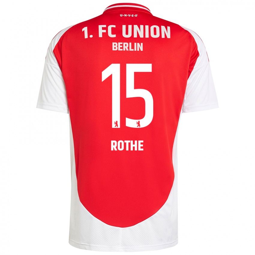 Kinderen Tom Rothe #15 Rood Wit Thuisshirt Thuistenue 2024/25 T-Shirt