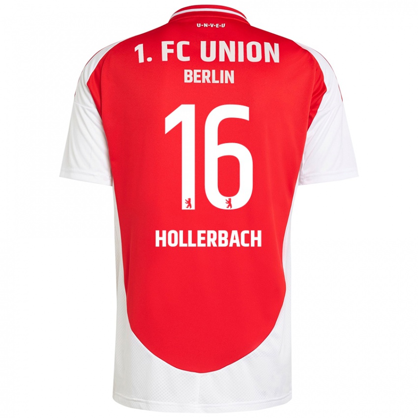 Kinderen Benedict Hollerbach #16 Rood Wit Thuisshirt Thuistenue 2024/25 T-Shirt