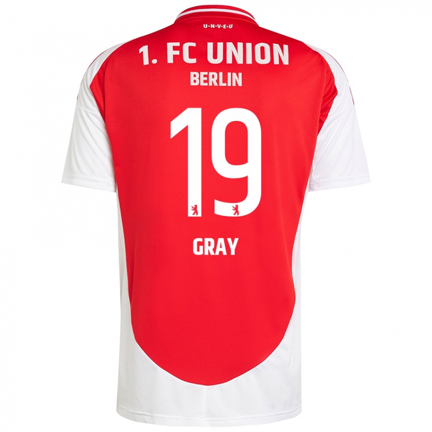 Kinderen Mekhi Gray #19 Rood Wit Thuisshirt Thuistenue 2024/25 T-Shirt