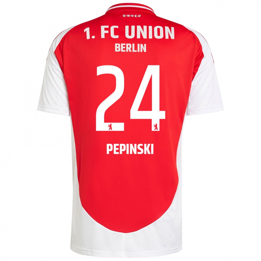 Kinderen Louis Pepinski #24 Rood Wit Thuisshirt Thuistenue 2024/25 T-Shirt