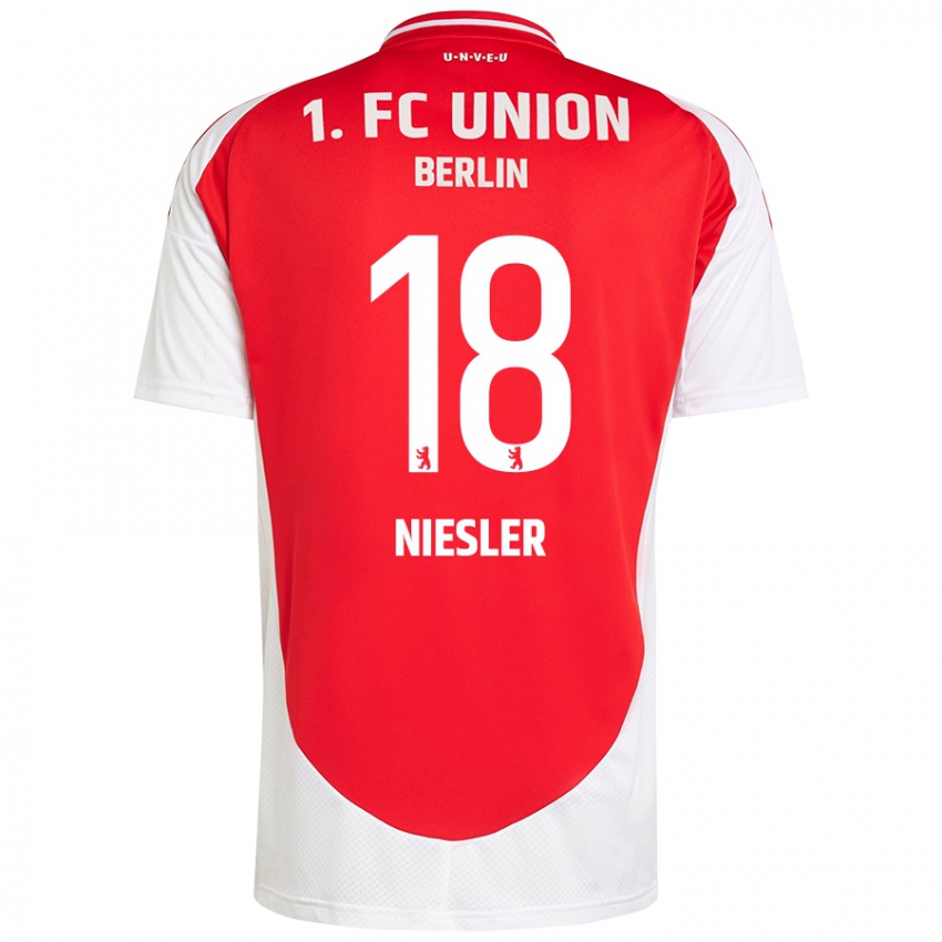 Kinderen Charleen Niesler #18 Rood Wit Thuisshirt Thuistenue 2024/25 T-Shirt