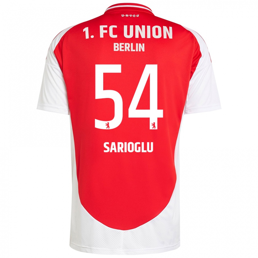 Kinderen Defne Sarıoğlu #54 Rood Wit Thuisshirt Thuistenue 2024/25 T-Shirt