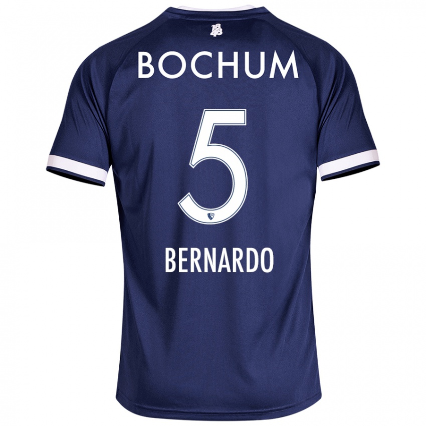 Kinderen Bernardo #5 Donkerblauw Thuisshirt Thuistenue 2024/25 T-Shirt