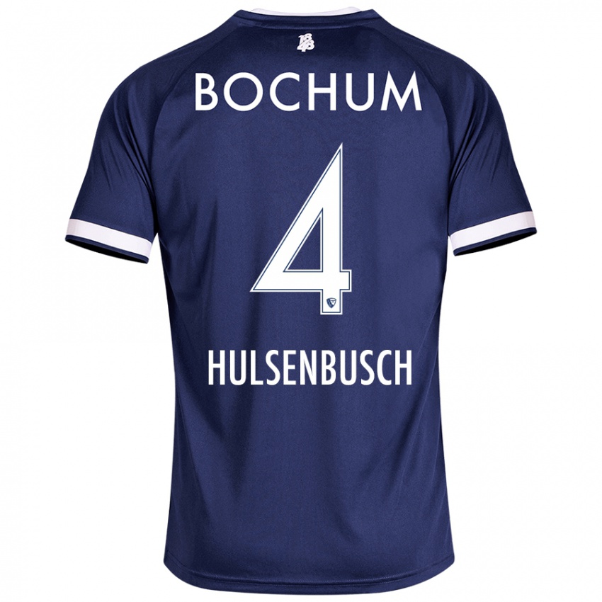 Kinderen Daniel Hülsenbusch #4 Donkerblauw Thuisshirt Thuistenue 2024/25 T-Shirt