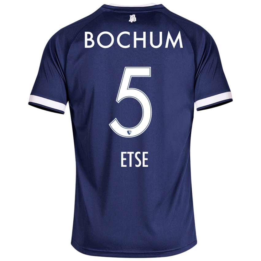 Kinderen Julian Etse #5 Donkerblauw Thuisshirt Thuistenue 2024/25 T-Shirt