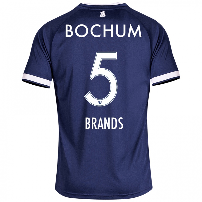 Kinderen Elias Brands #5 Donkerblauw Thuisshirt Thuistenue 2024/25 T-Shirt