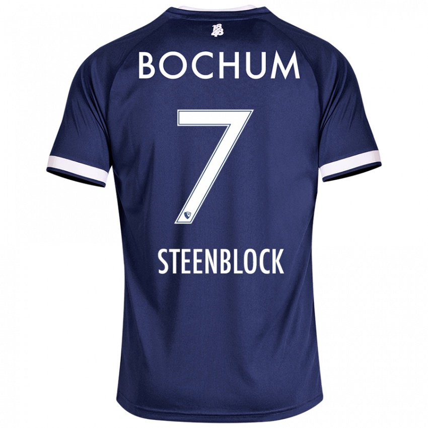 Kinderen Jannis Steenblock #7 Donkerblauw Thuisshirt Thuistenue 2024/25 T-Shirt