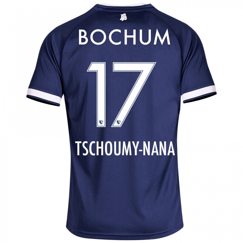 Kinderen Daryl Tschoumy-Nana #17 Donkerblauw Thuisshirt Thuistenue 2024/25 T-Shirt