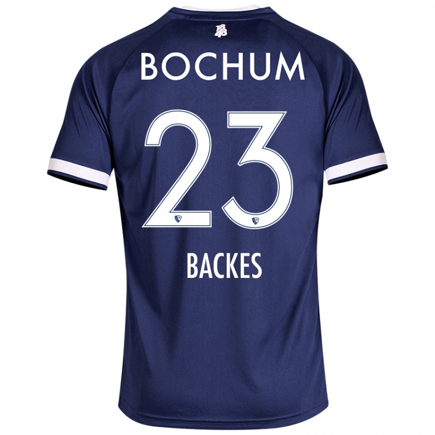 Kinderen Diego Backes #23 Donkerblauw Thuisshirt Thuistenue 2024/25 T-Shirt