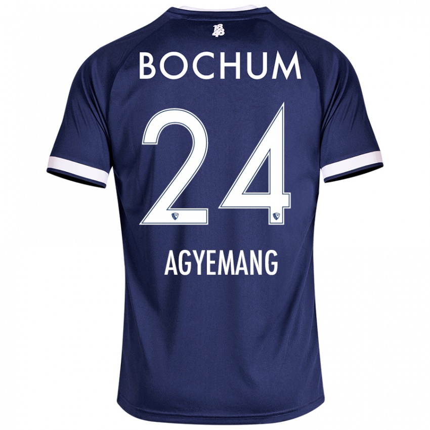 Kinderen Donovan Agyemang #24 Donkerblauw Thuisshirt Thuistenue 2024/25 T-Shirt