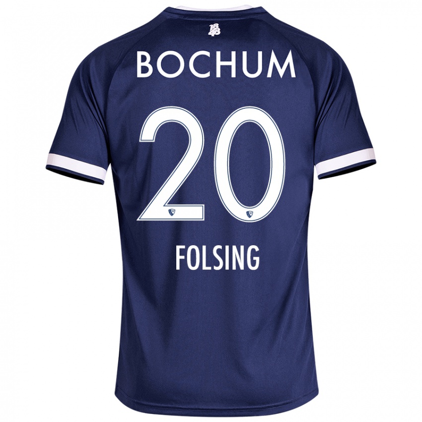 Kinderen Amelie Fölsing #20 Donkerblauw Thuisshirt Thuistenue 2024/25 T-Shirt