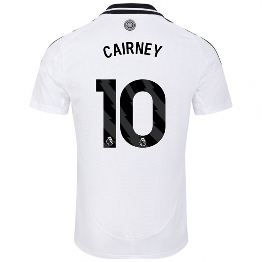 Kinderen Tom Cairney #10 Wit Thuisshirt Thuistenue 2024/25 T-Shirt