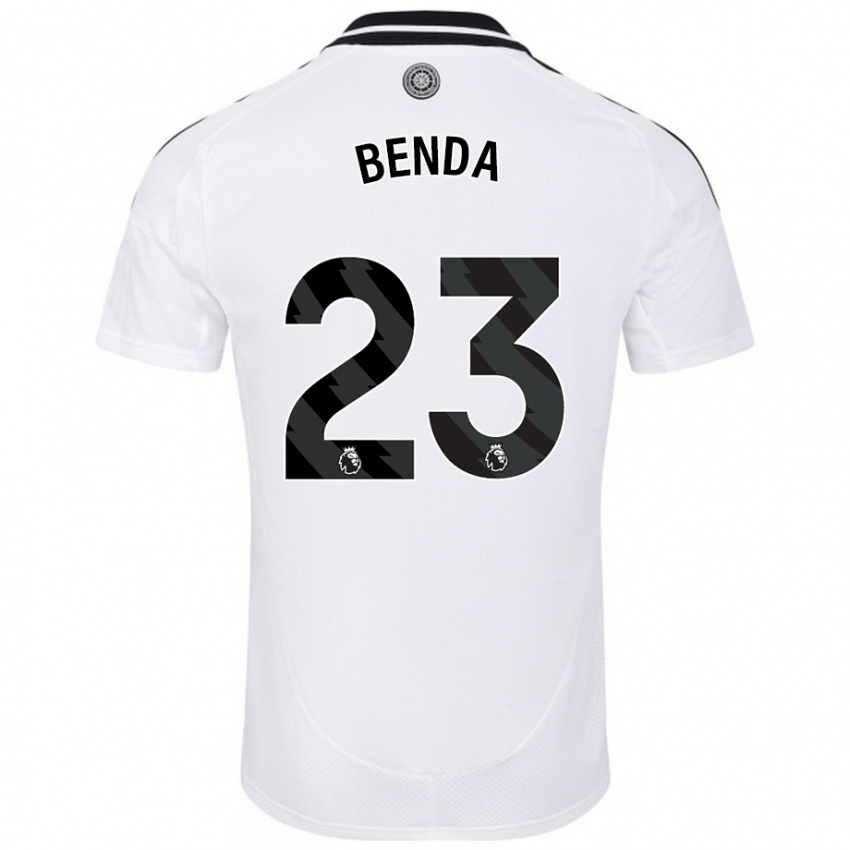 Kinderen Steven Benda #23 Wit Thuisshirt Thuistenue 2024/25 T-Shirt