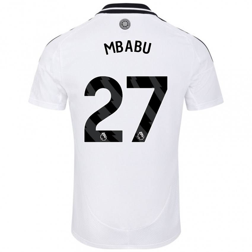 Kinderen Kevin Mbabu #27 Wit Thuisshirt Thuistenue 2024/25 T-Shirt