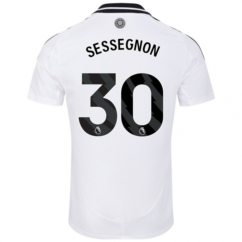 Kinderen Ryan Sessegnon #30 Wit Thuisshirt Thuistenue 2024/25 T-Shirt