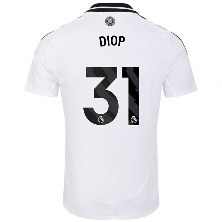 Kinderen Issa Diop #31 Wit Thuisshirt Thuistenue 2024/25 T-Shirt