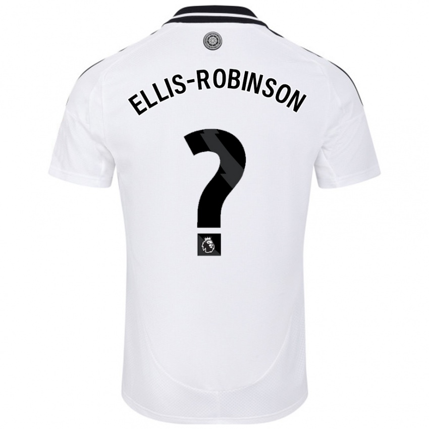 Kinderen Eddie Ellis-Robinson #0 Wit Thuisshirt Thuistenue 2024/25 T-Shirt